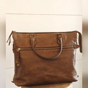 Roots Leather Tote